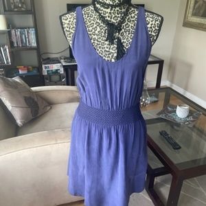 Indigo Silk Dress